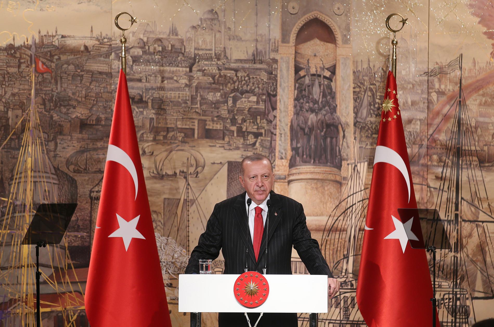 Turkiets president Erdogan.