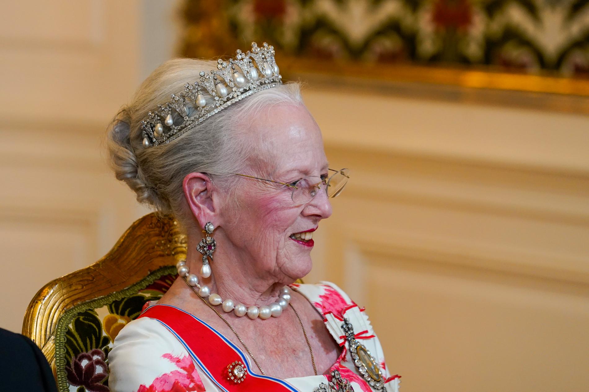 Drottning Margrethe på slottet Amalienborg i juni.