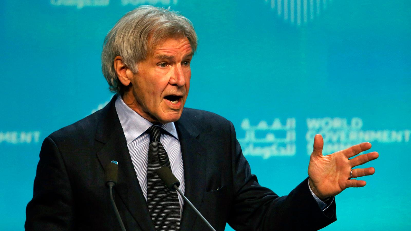 Harrison Ford på Global World Summit i Dubai.