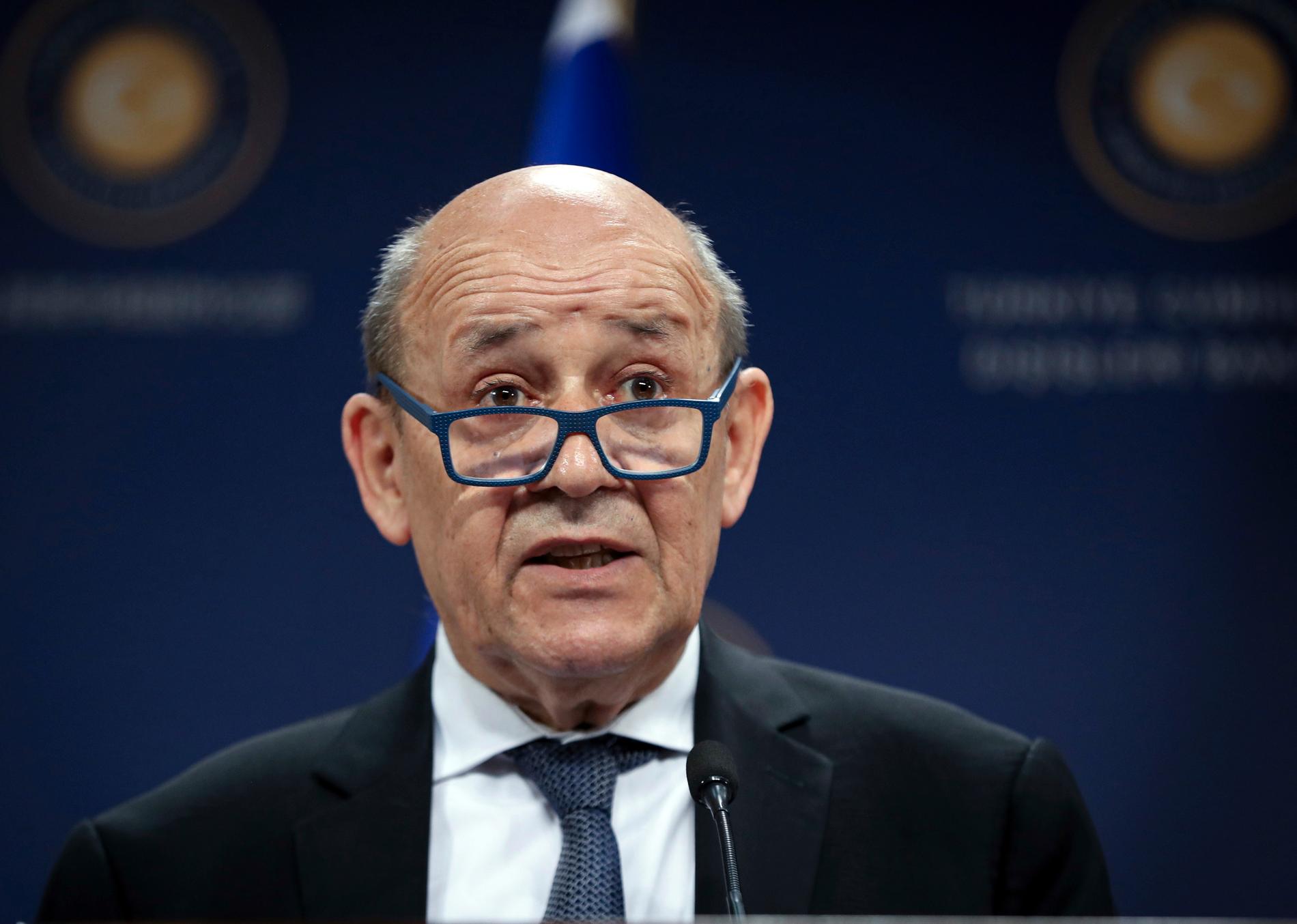 Frankrikes utrikesminister Jean-Yves Le Drian.