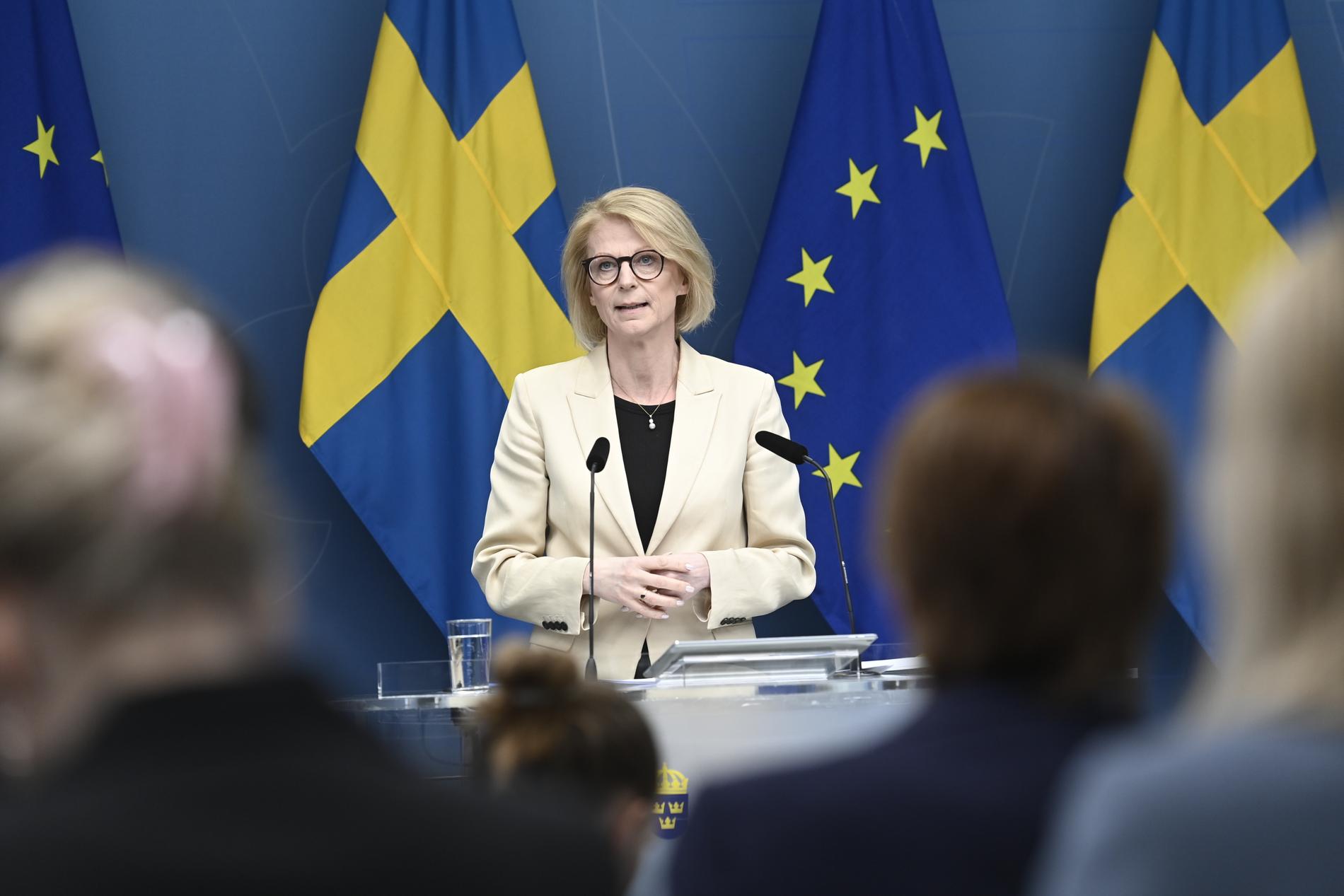 Sverige går mot en tre år lång lågkonjunktur, meddelade finansminister Elisabeth Svantesson i dag.