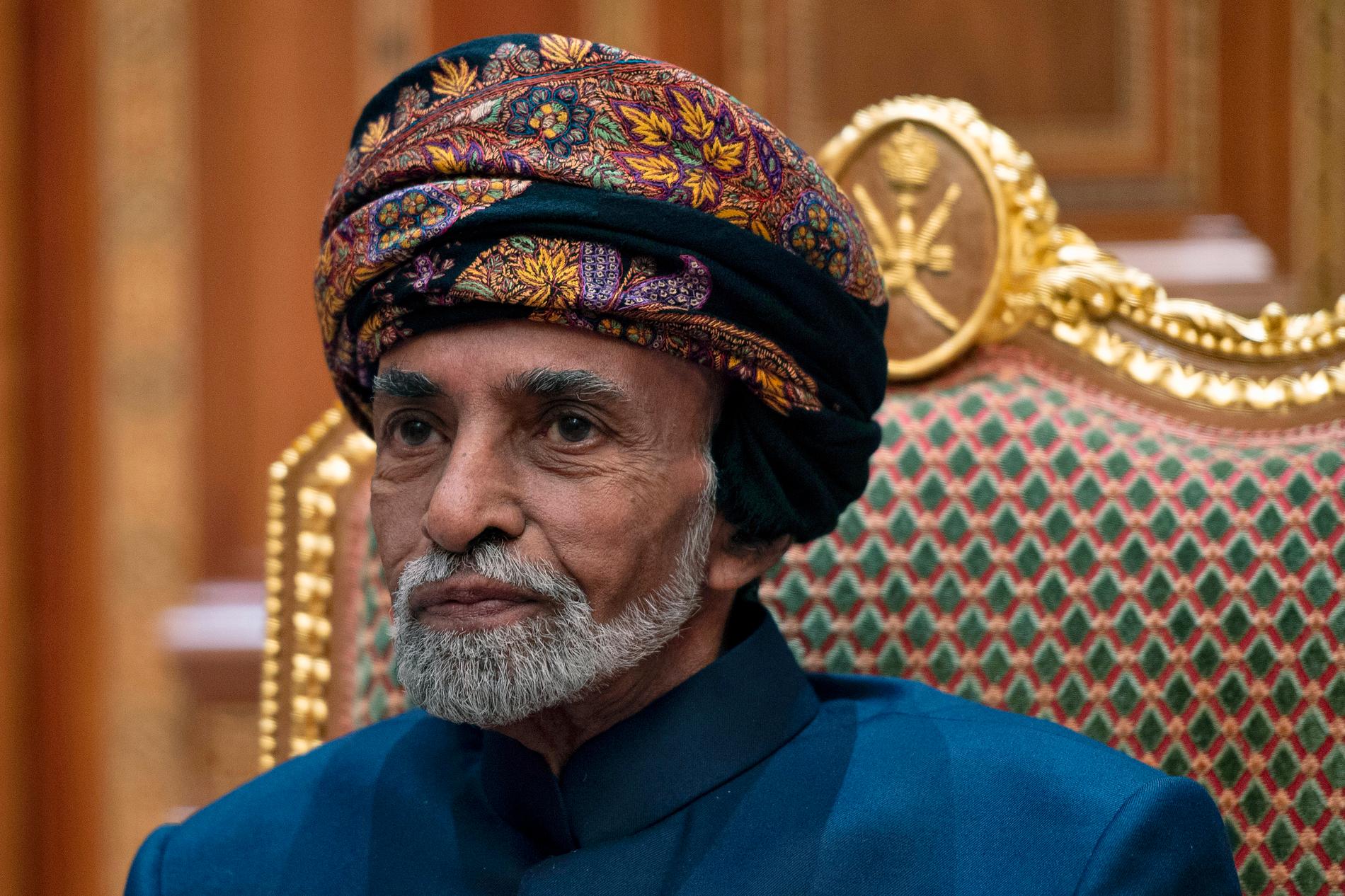 Omans sultan Qabus bin Said Al Said, här på en bild från januari 2019.