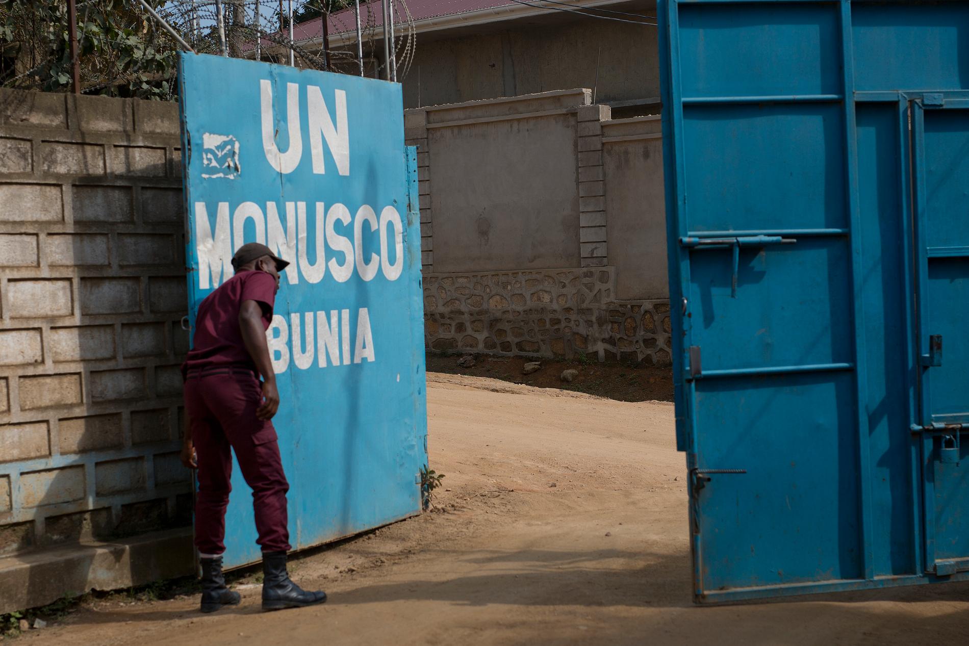 Åtta FN-soldater från Malawi har dödats i Kongo-Kinshasa. Arkivbild från FN-anläggning i landet, tagen 2016.
