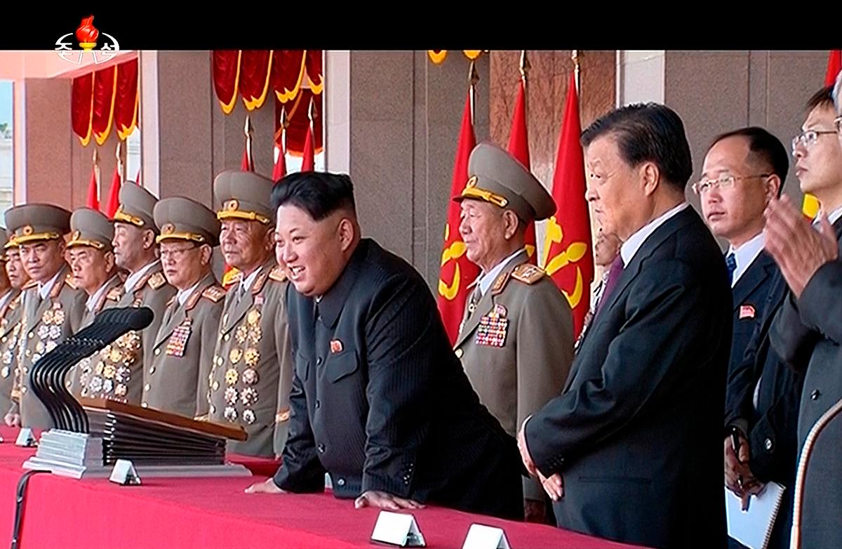 Kim Jong-Un på Nordkoreansk tv.