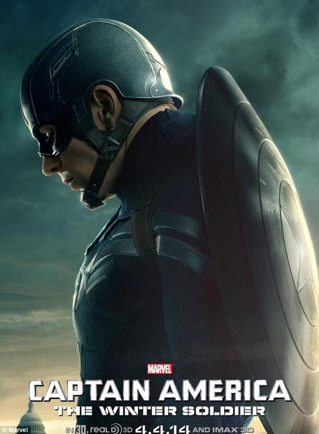 Chris Evans som Captain America.