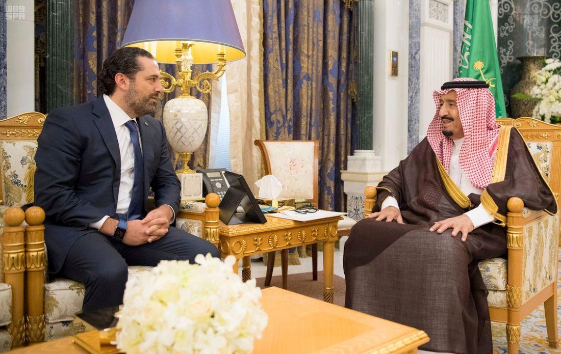 Saad Hariri i samtal med saudiska ledare.