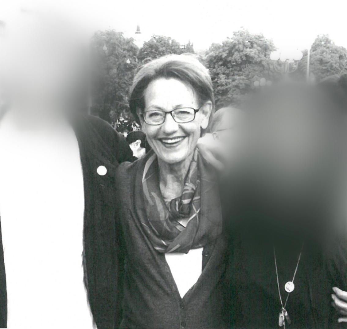 Bilden på Gudrun Schyman var en del av försvarets bevisning