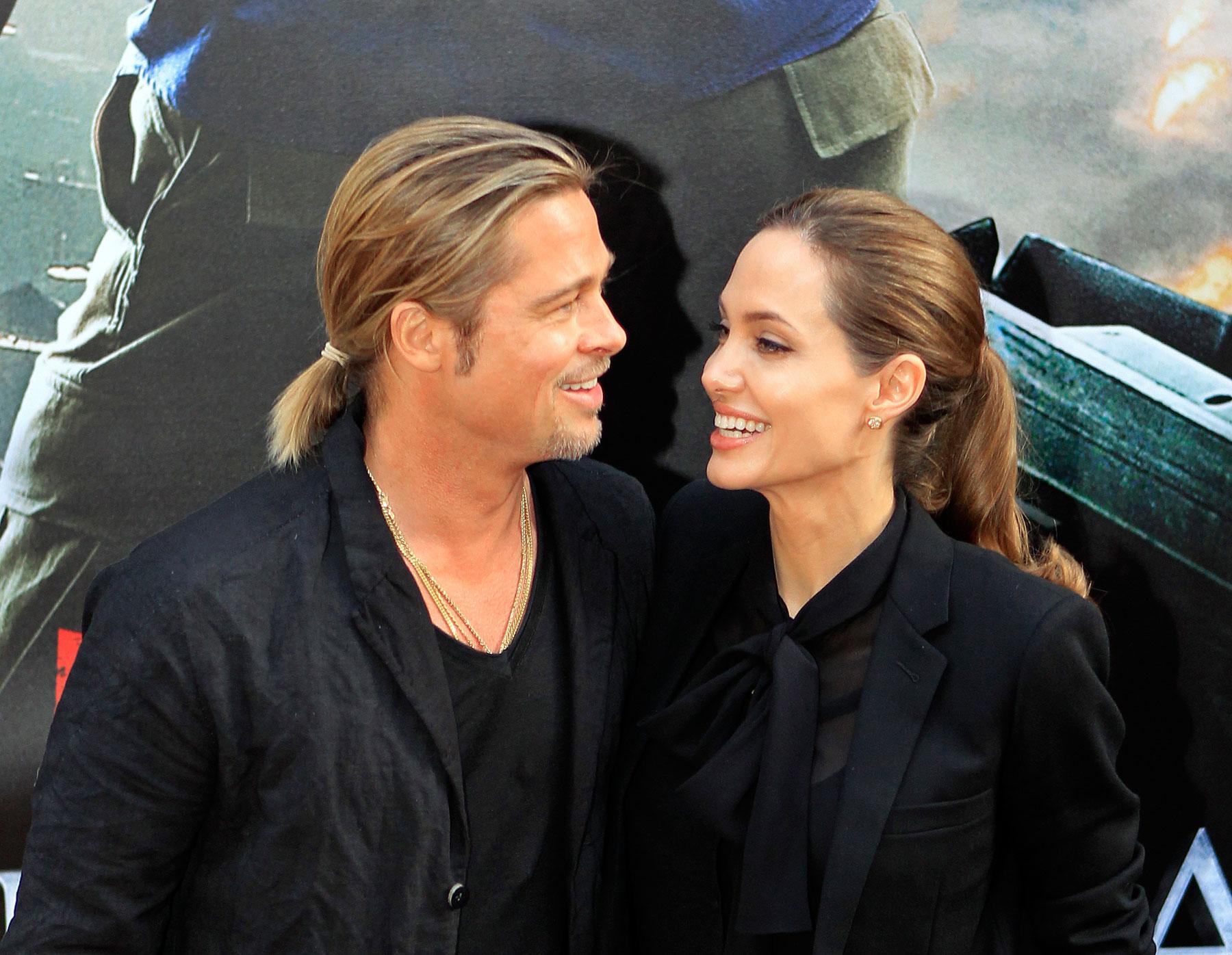 Brad Pitt och Angelina Jolie på premiären av ”World war Z”.