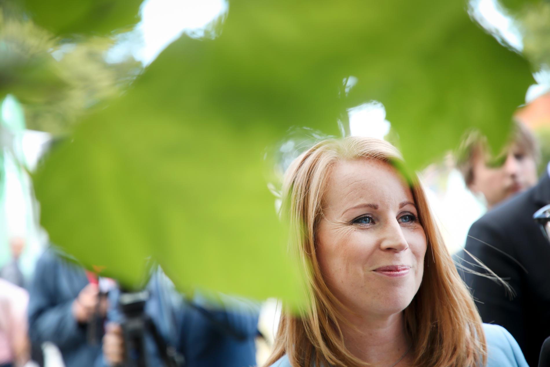 Centerpartiets partiledare Annie Lööf (C) under Centerpartiets dag på politikerveckan i Almedalen 2019.