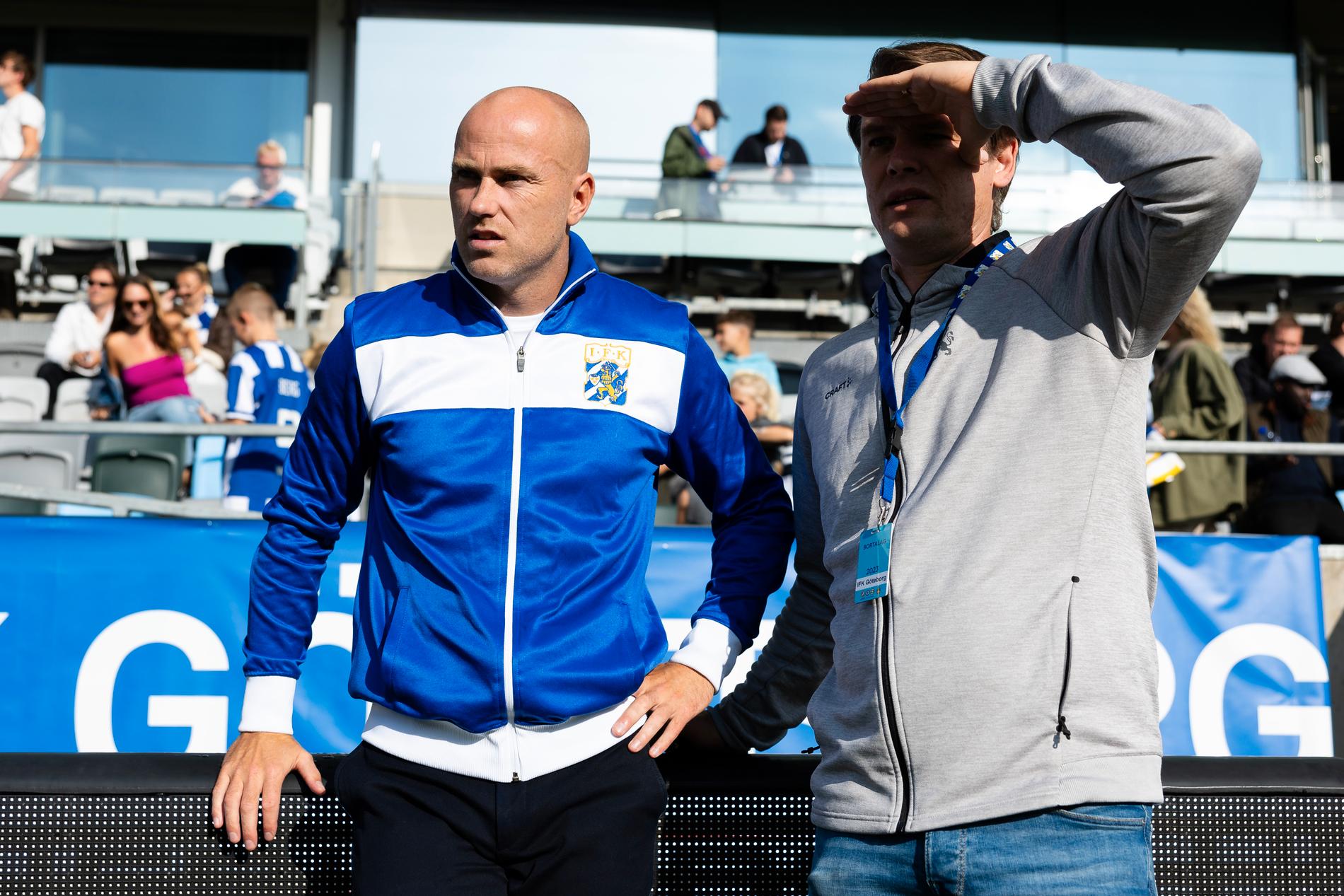 IFK Göteborgs tränare Jens Berthel Askou och tekniske direktör Ola Larsson.