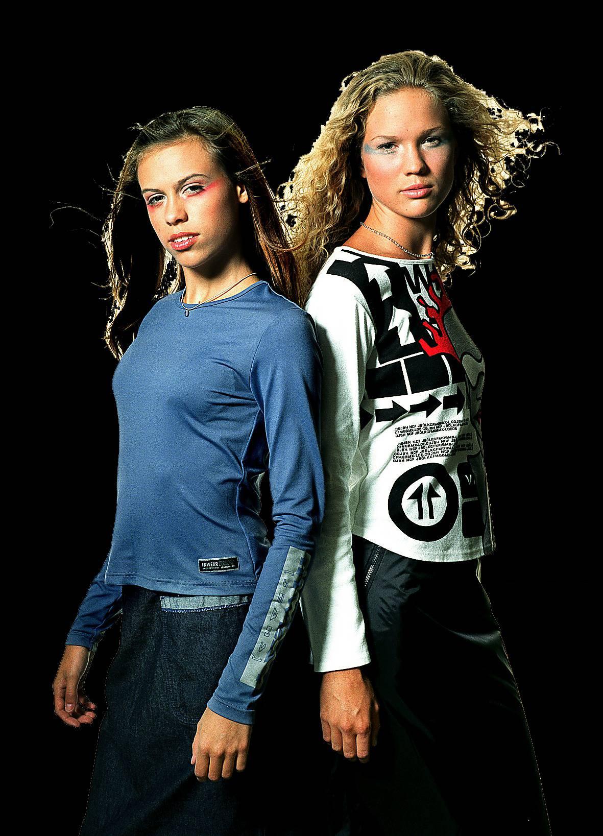 Sara Lumholdt och Marie Serneholt i A-teens 1999.