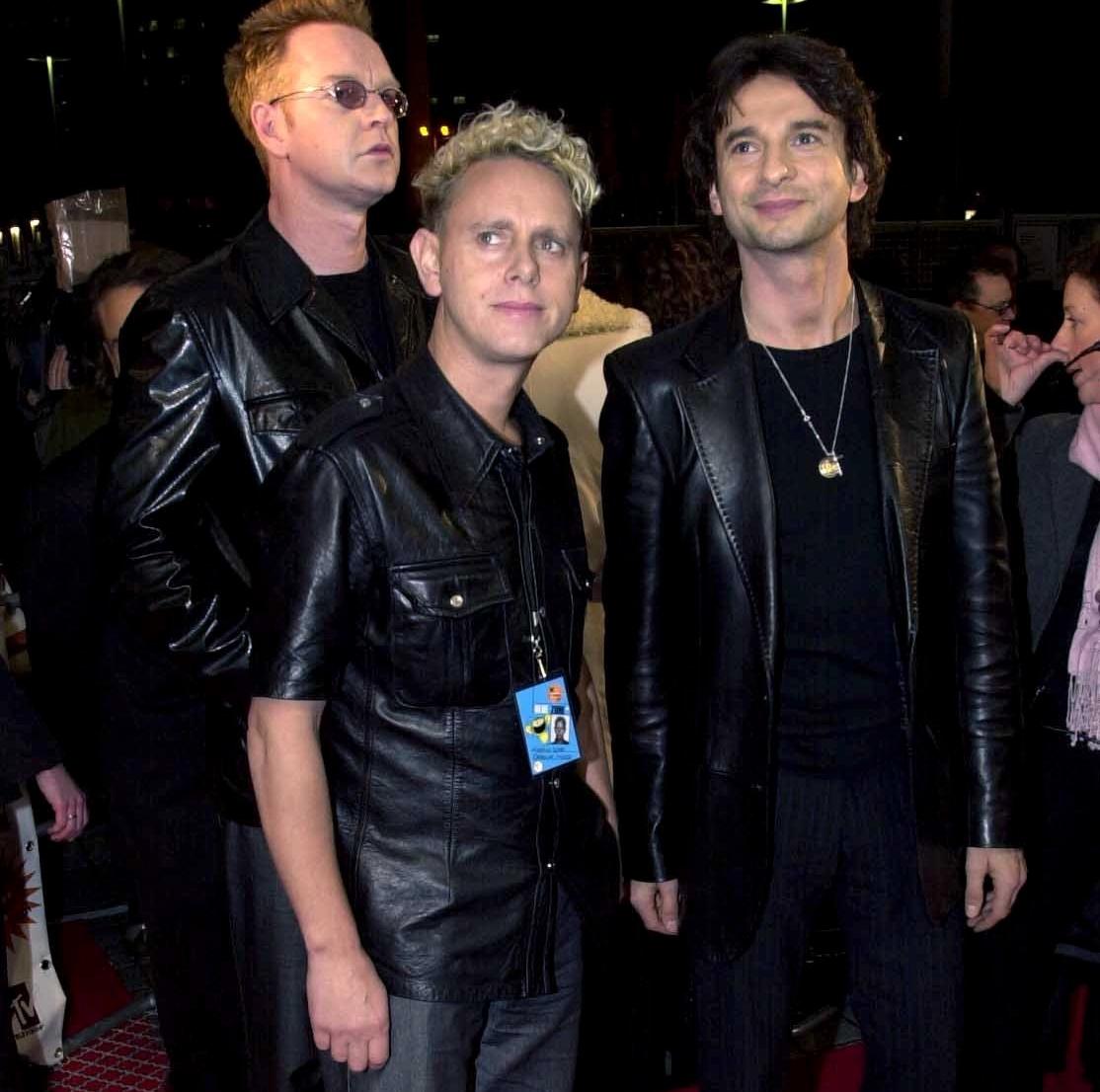 Andy Fletcher, Martin Gore and Dave Gahan 2001.