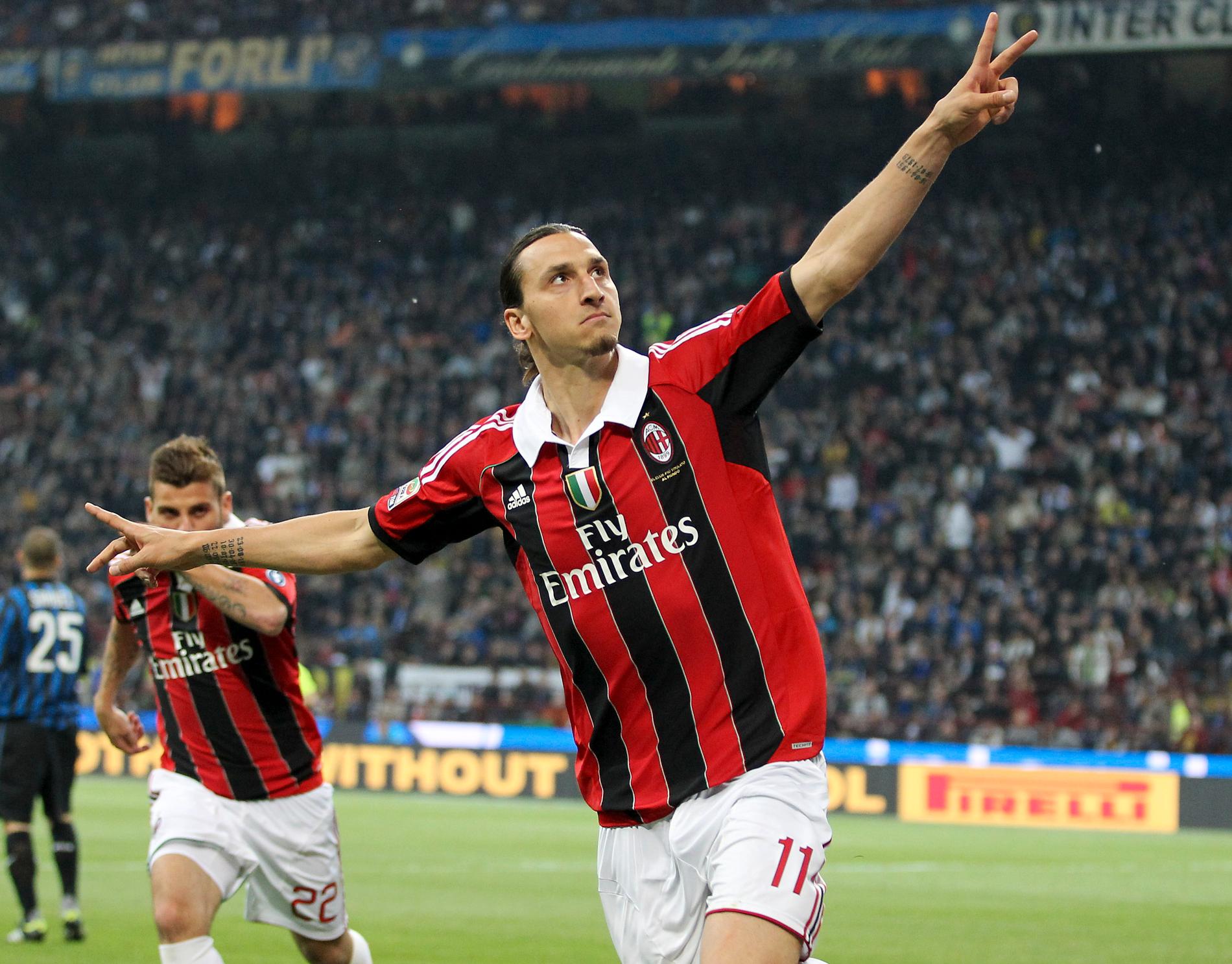 Zlatan Ibrahimovic är tillbaka i AC Milan. Arkivbild.