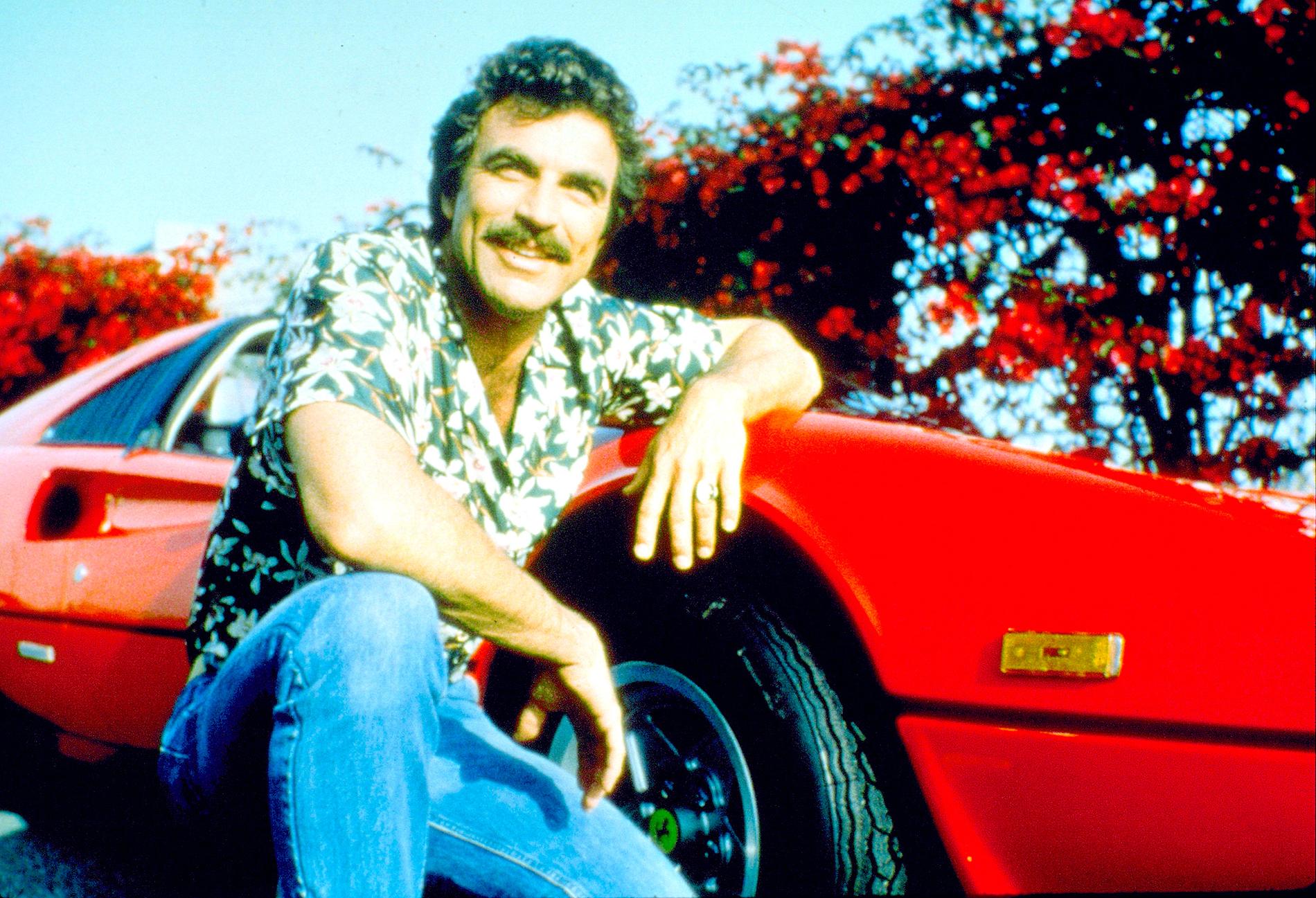 Tv-serien Magnum gjorde Ferrarin till en ikon på 1980-talet.