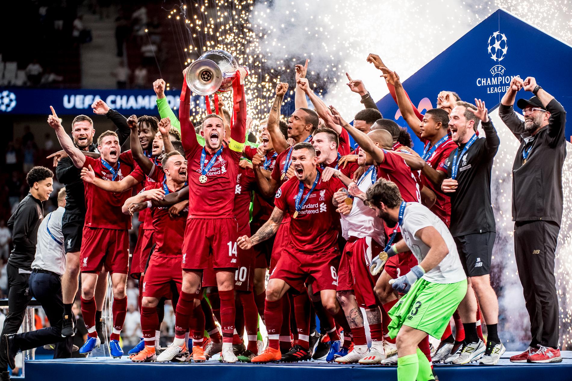 Liverpool firar segern 2019. 