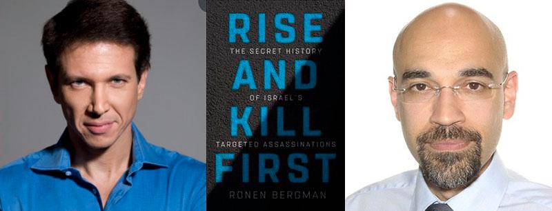 Ronen Bergman, t v, utkom 2018 med boken ”Rise and kill first”, om Israels bruk av riktade mord. Å ena sidan har man utvecklat mer pricksäkra metoder, å andra sidan har acceptansen för s k collataral damage ökat, skriver Rouzbeh Parsi, t h.