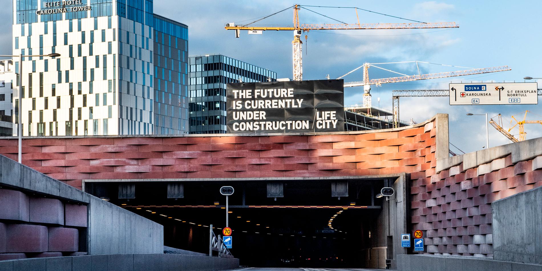 Arkivbild. Byggandet halveras i Stockholm.
