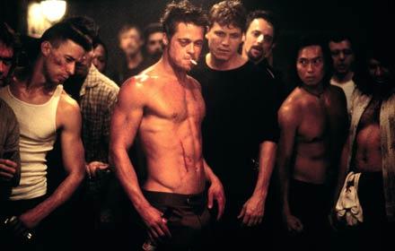 Brad Pitt som Tyler Durden i "Fight club”.