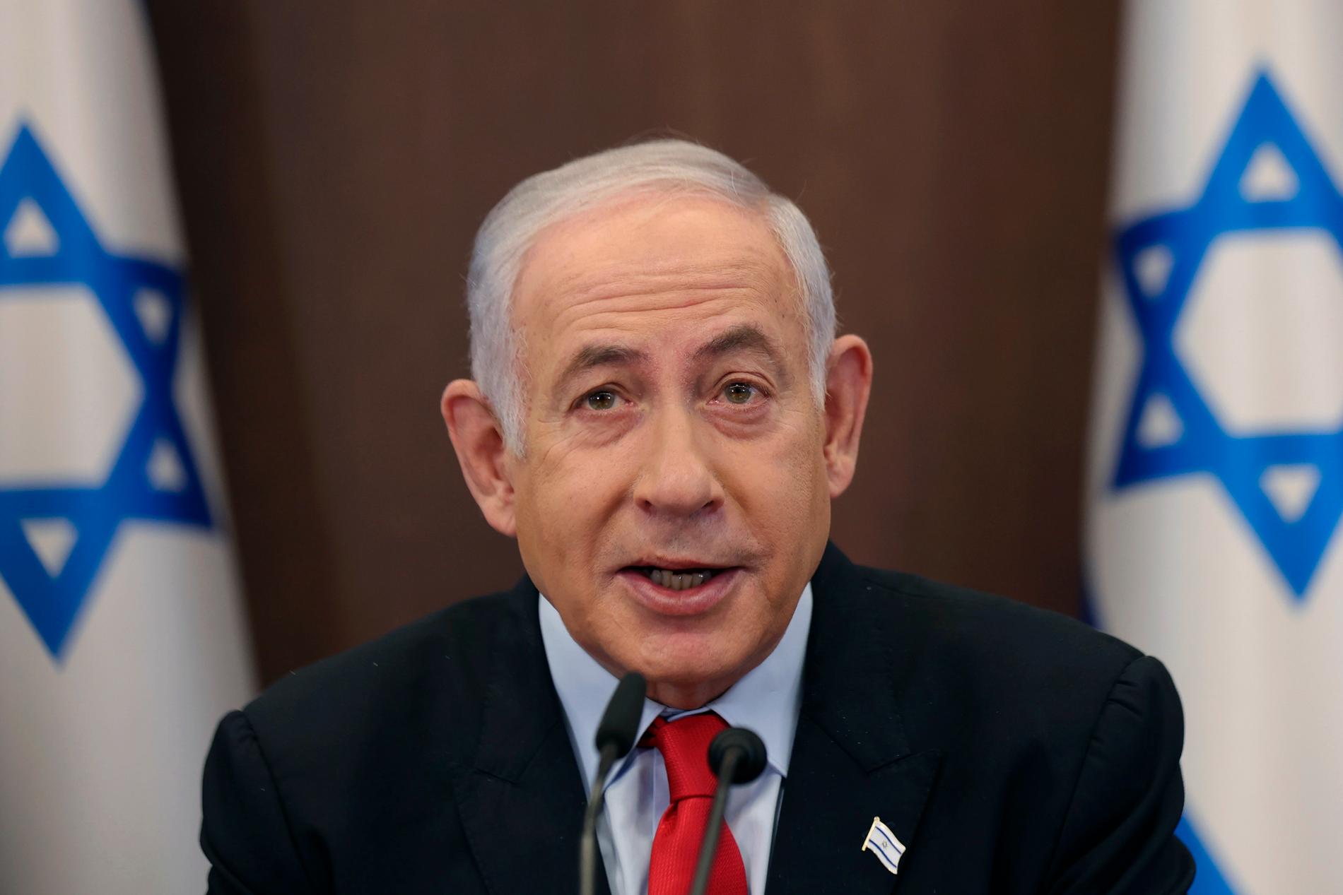 Israels premiärminister, Benjamin Netanyahu.