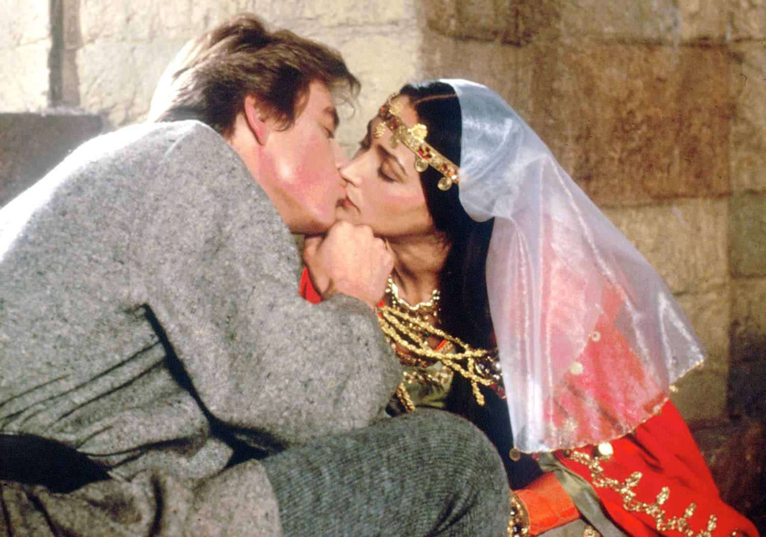 Anthony Andrews as Ivanhoe and Olivia Hussey as Rebecca.