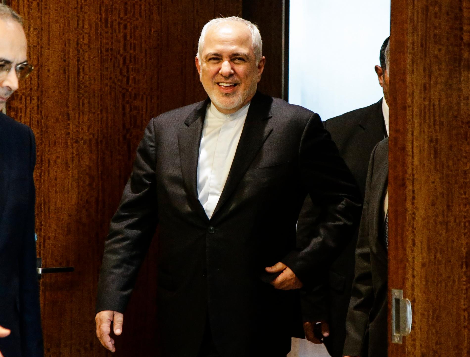 Irans utrikesminister Mohammad Javad Zarif i FN i New York förra veckan.