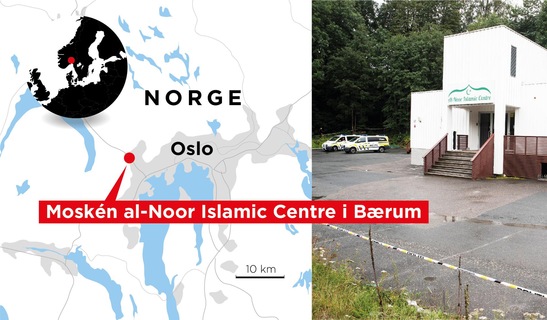 Manshaus försökte enligt polisen utföra ett terrordåd moskén i norska Bærum.