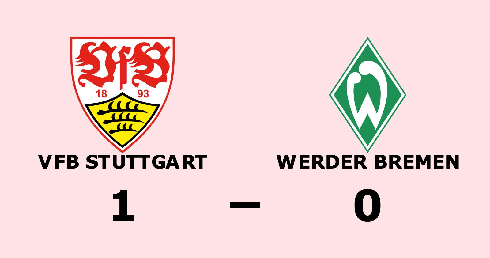 VfB Stuttgart avgjorde mot Werder Bremen efter paus
