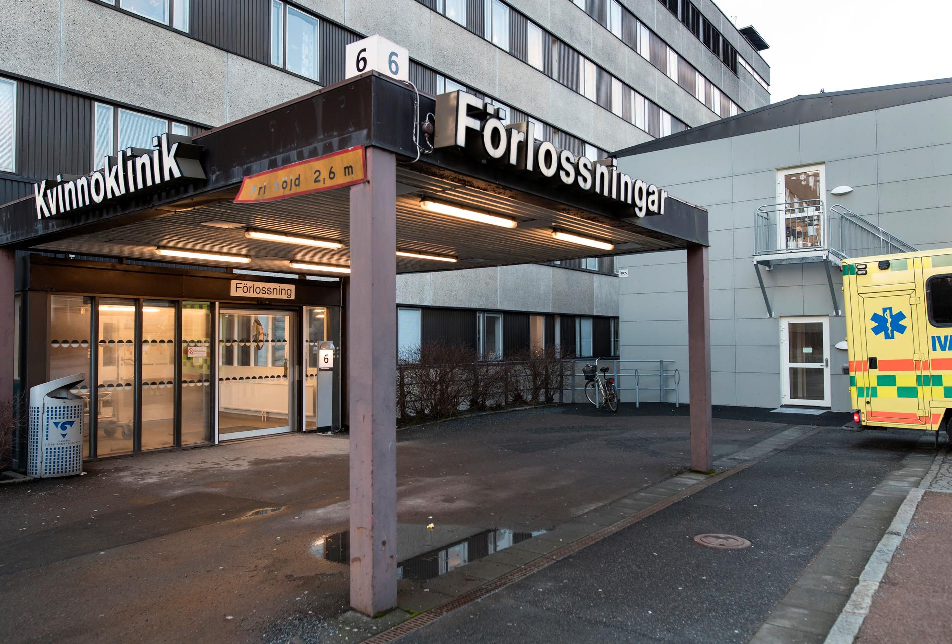 Förlossningen vid Östra sjukhuset, en del av Sahlgrenska universitetssjukhuset i Göteborg. Arkivbild.