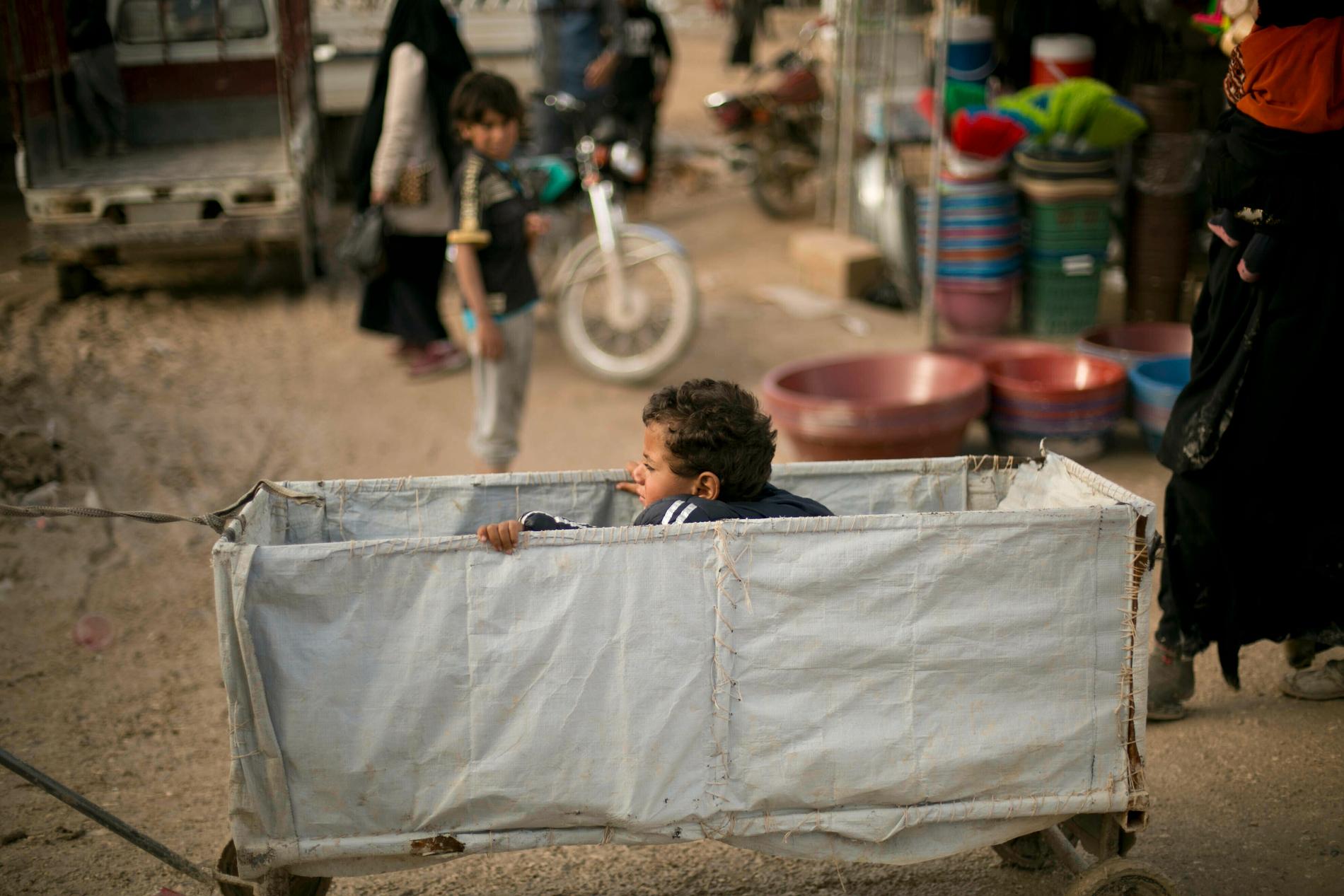 Det finns svenskar bland de många barnen i al-Hol-lägret. Arkivbild.