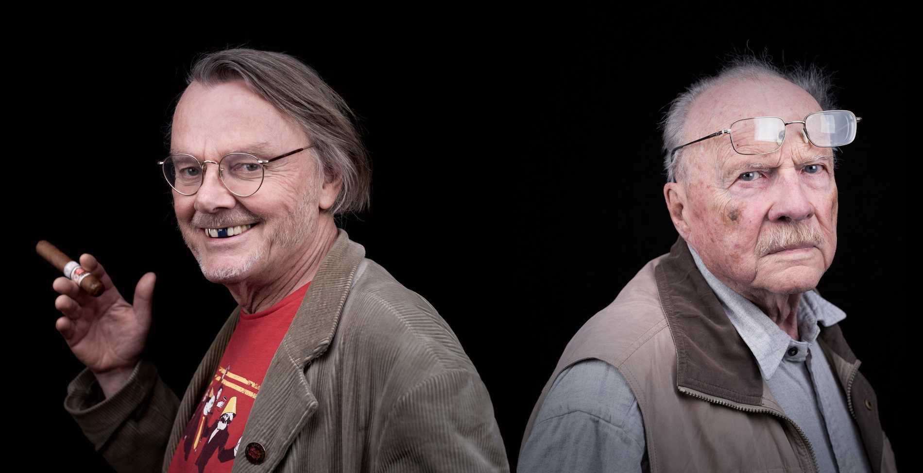 Lasse Diding och Jan Myrdal, duon som skildras i den nya dokumentärfilmen ”I väntan på Jan Myrdals död”.