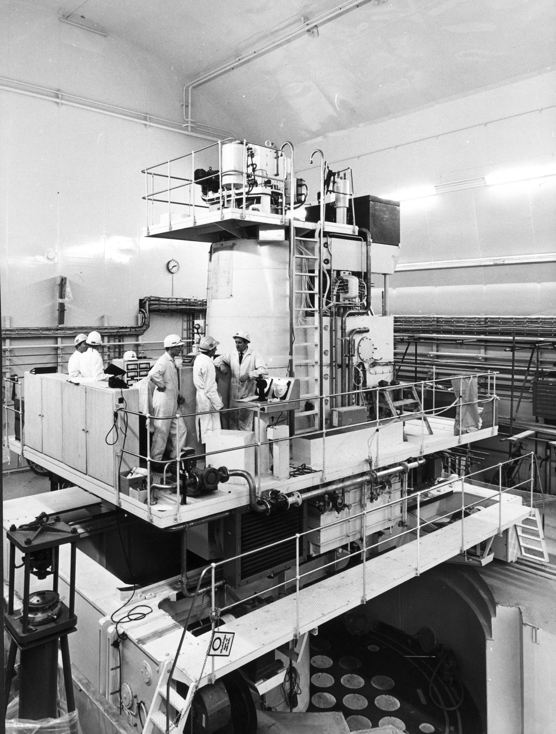 Ågestaverket, Sveriges första industriella kärnkraftverk tas i bruk den 17 juli 1963. Arkivbild.