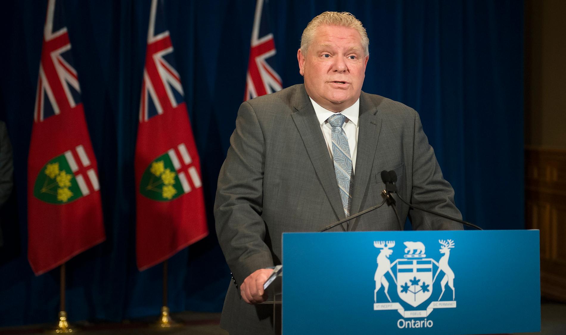 Ontarios premiärminister Doug Ford.