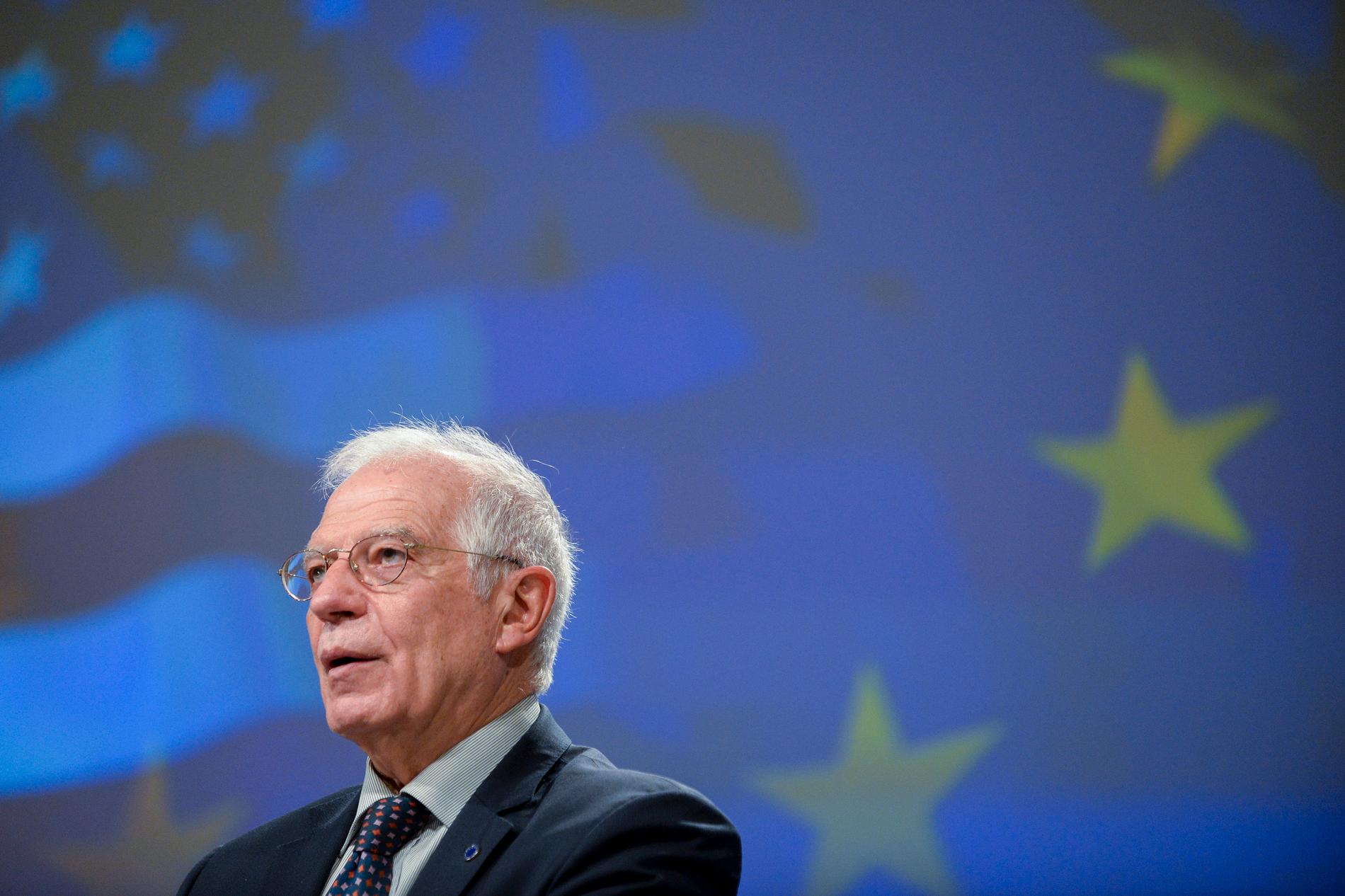EU:s utrikeschef Josep Borrell presenterar kommissionens nya strategi för relationerna med USA.