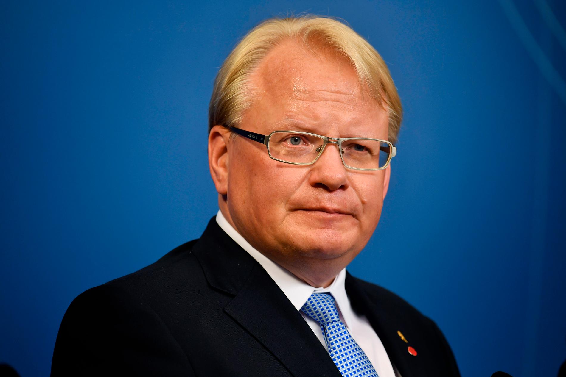 Försvarsminister Peter Hultqvist (S).