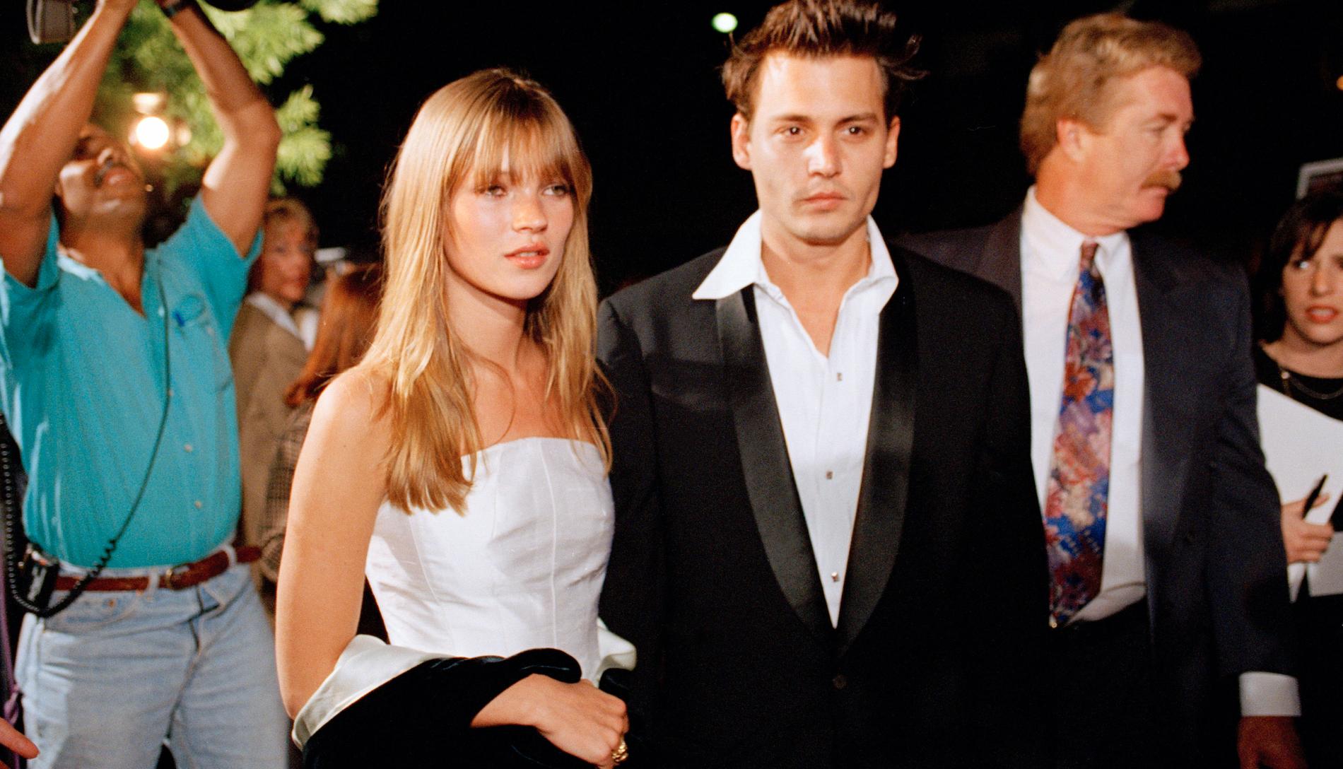 Kate Moss och Johnny Depp 1995.