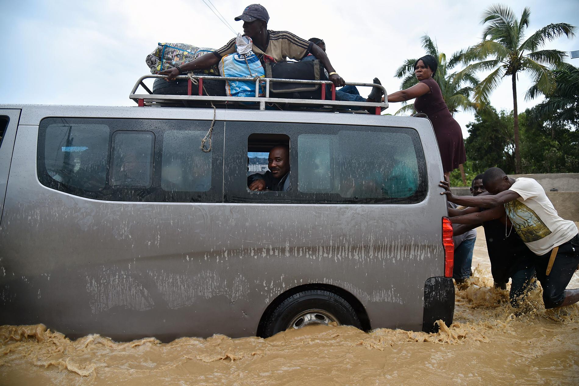Översvämningar i Port-au-Prince, Haiti.