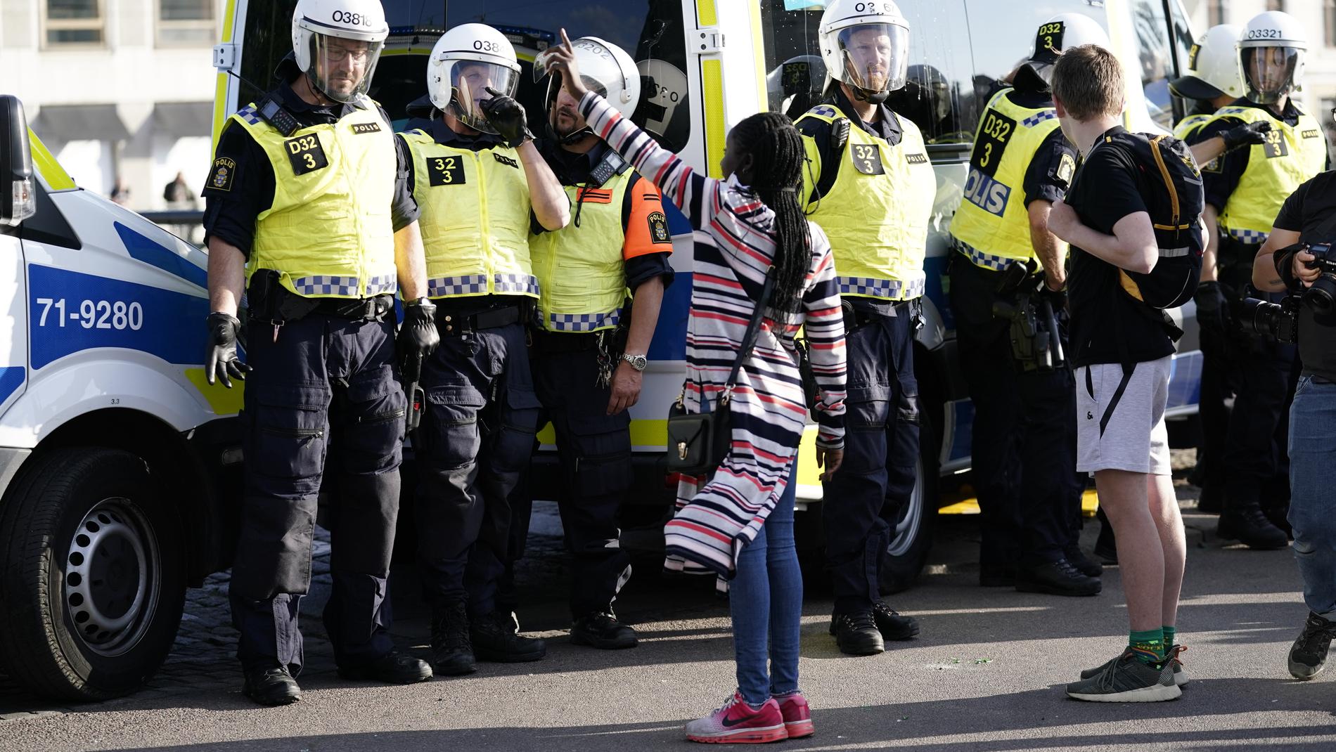 36 personer åtalas för deltagande i ett våldsamt upplopp som startade efter Black Lives Matter-demonstrationen i Göteborg i juni 2020. Arkivbild: Björn Larsson Rosvall