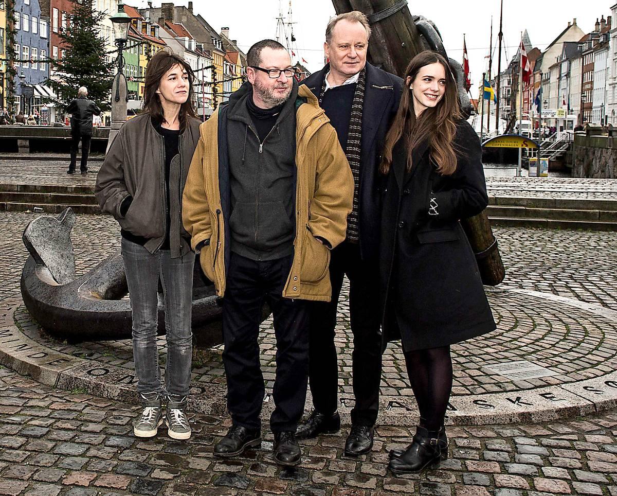 Provokatörer  Charlotte Gainsbourg, Lars von Trier, Stellan Skarsgård och Stacy Martin visar upp sig i Köpenhamn efter att ha ­utmanat sig själva det senaste året genom att spela in den på förhand redan omtalade sexfilmen ”Nymphomaniac”.