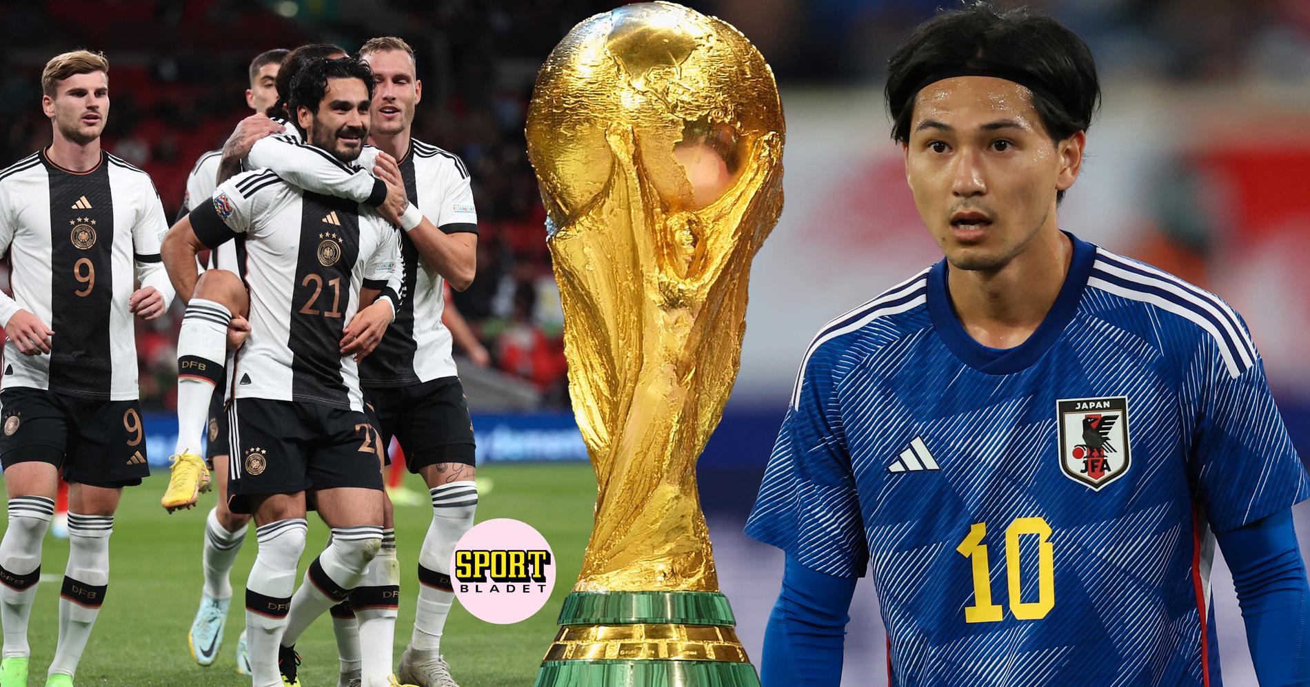 Tyskland möter Japan i fotbolls-VM 2022.