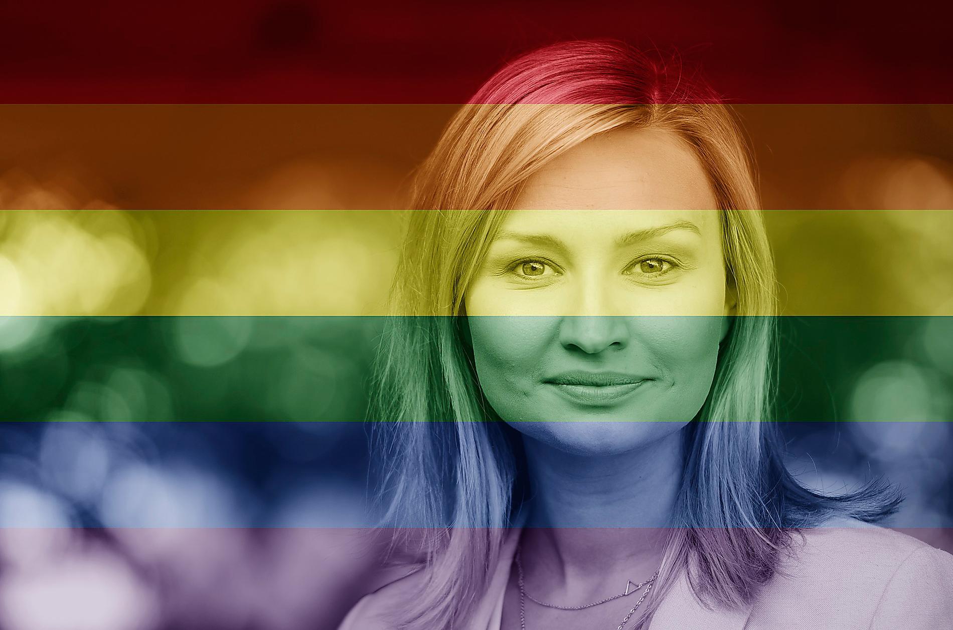 Ebba Busch Thor ska som första KD-ledare någonsin gå i årets Prideparad, nu på lördag. Foto: Colourbox/TT