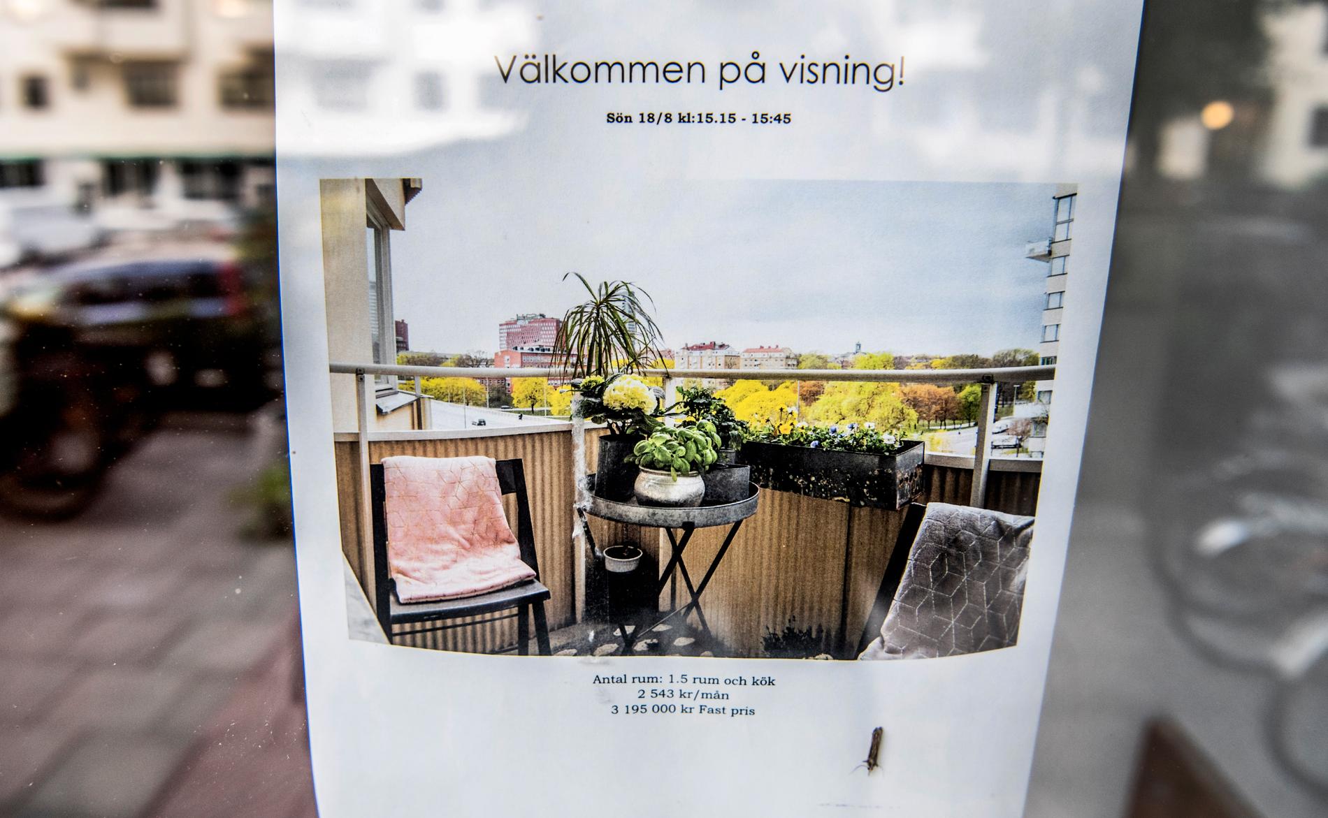 I juli ökade försäljningen av bostadsrätter med 35 procent i hela landet och i Storstockholm noteras en ökning på drygt 50 procent – ett rekord med råge enligt Hemnets data. Arkivbild.