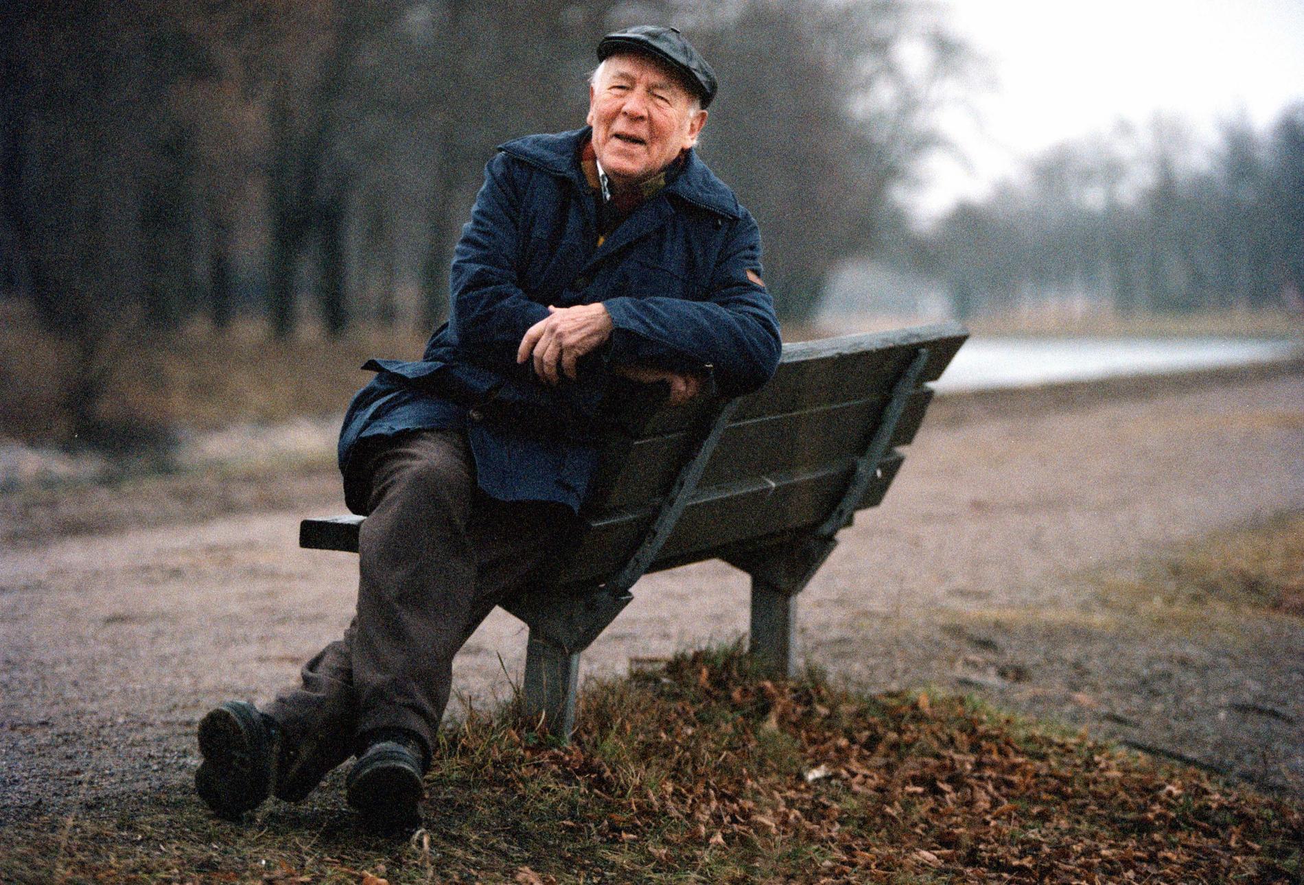 CH Hermansson inför sin 80-årsdag 1997.