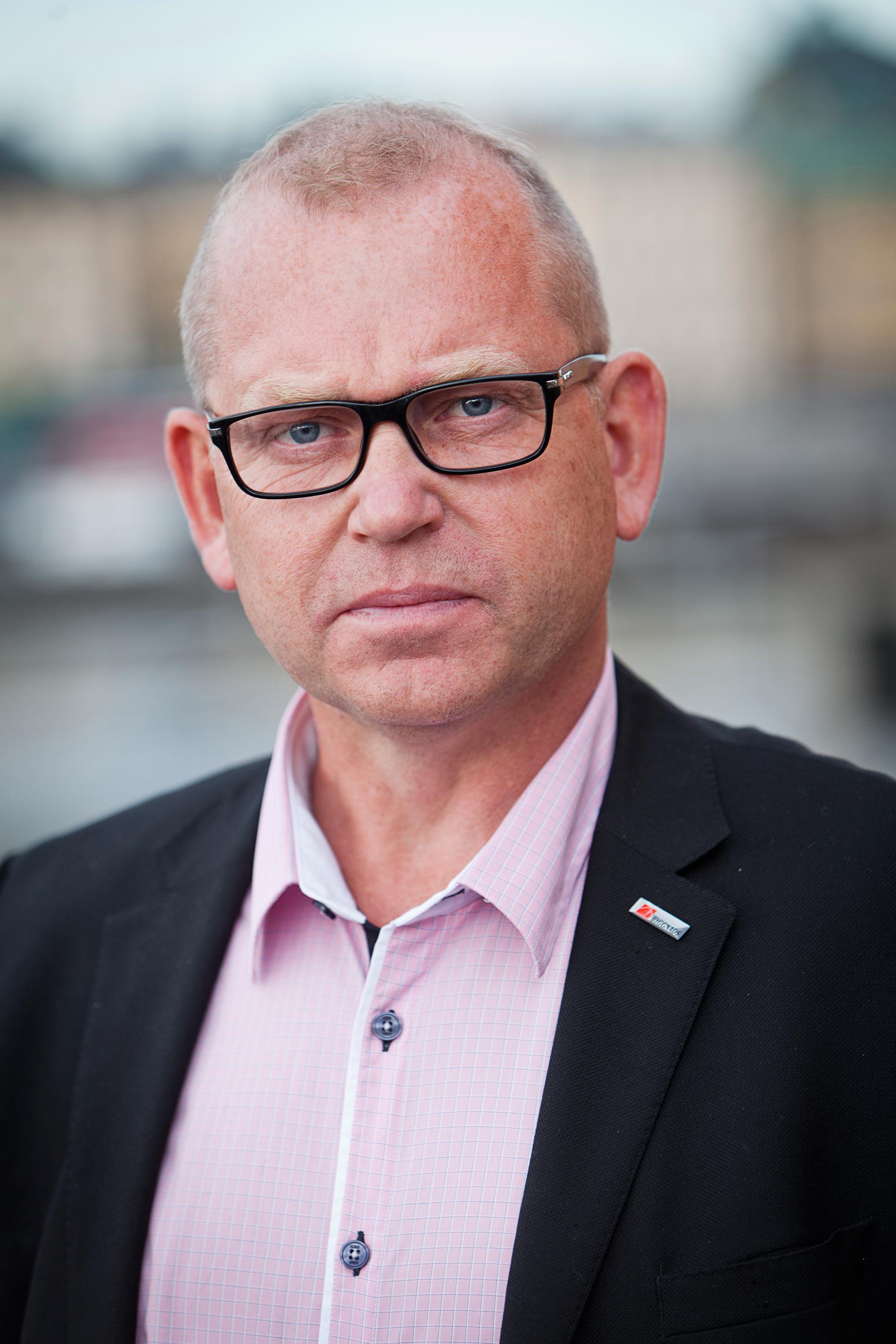 Johan Lindholm, ordförande i Byggnads.
