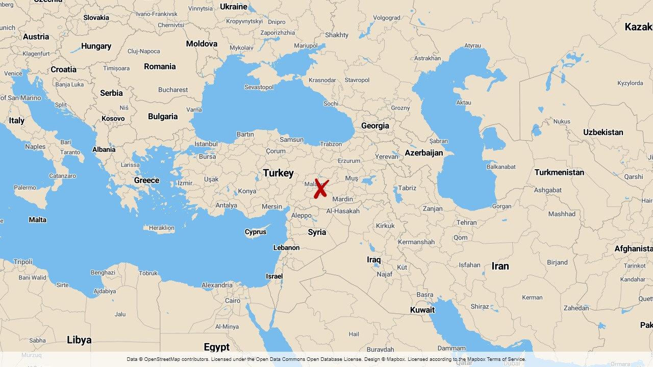 Ett jordskalv har ägt rum i östra Turkiet.