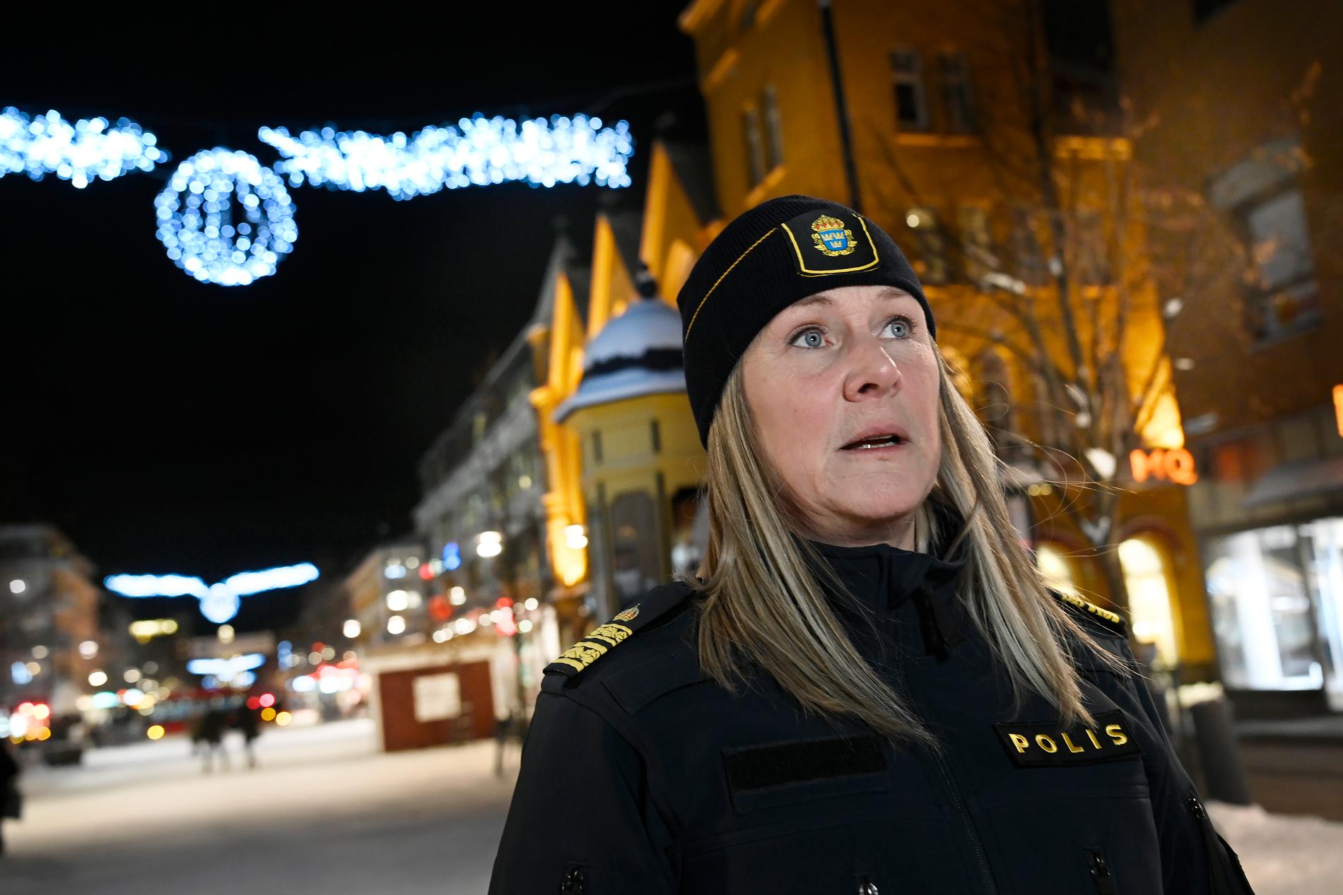 Petra Hinterthaner är chef över lokalpolisområde Luleå/Boden och lovar att gäng som försöker etablera sig i norr går en tuff kamp till mötes. 