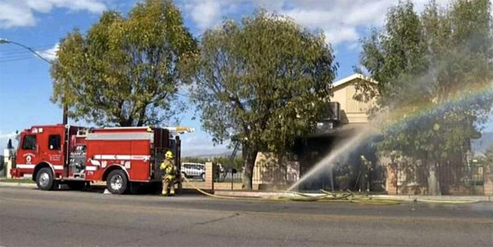 Branden i moskén i Coachella, Kalifornien misstänks ha varit anlagd.