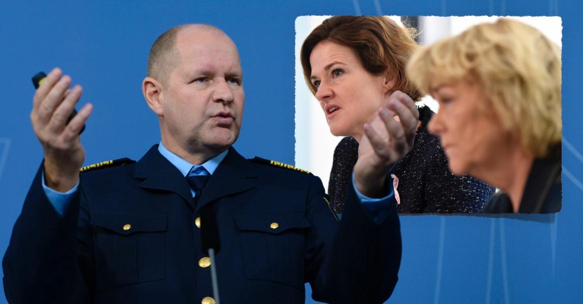 Regeringen måste inse att rikspolischefen inte håller måttet. Han ingjuter inte förtroende bland Sveriges poliser eller hos allmänheten, skriver i dag moderatledaren Anna Kinberg Batra och partiets rättspolitisk talesperson Beatrice Ask.