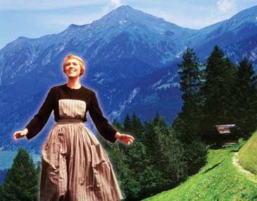 Alperna   lika vackra på sommaren. Resa tog chansen att leka Julie Andrews (infällda bilden) i österrikiska Badgastein.