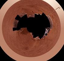 Mars fotograferad av Nasa i 360-gradig panoramavy.