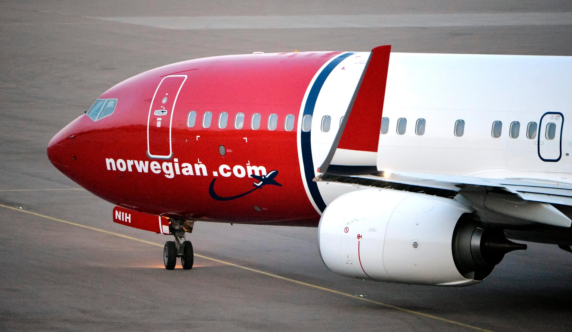 Ett flygplan från Norwegian som fick tekniska problem är sedan i december kvar i Iran. Arkivbild.